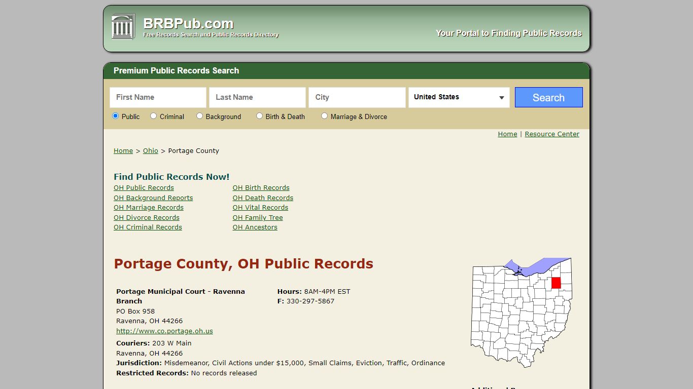 Portage County Public Records | Search Ohio Government ...